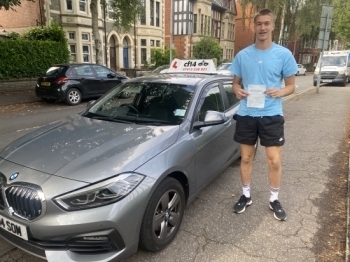 Many Congratulations To Gabe Passing On His First Attempt In Cardiff Today – WELL DONE! 🎉At 6’5” You Must Be The Tallest Person I Have Taught – I Wont Miss Putting My Seat Back To A Much Higher Level When You’ve Finished Your Lessons! 😅 Great Drive Again Today, Take Advantage Of The Quiet Roads Before Everybody Returns To School, - Get Some Practice In Your Own Car & Be