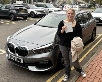 It´s Maddie´s Day Today! 🥳🎉 Many Congratulations To Maddie, Passing With Just 3 Driving Faults In Cardiff 👏👏👏

Perseverance, Determination & Honestly Some Damn Good Driving Got Her A ´Full Driving Licence´ After Coming So Close Previously 🚘

Time To Go Car Hunting & Saving For Some Car Insurance...